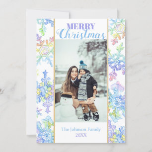 Navidades de fotografía de copos de nieve Pastel W