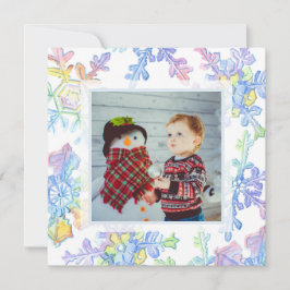 Navidades de fotografía de copos de nieve Pastel W