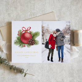 Navidades de fotografía de ornamentos de la bola r