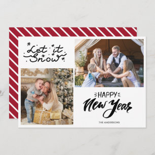 Navidades de fotografía familiares dejan que nieve