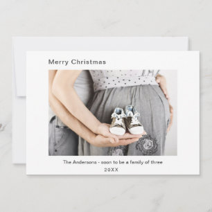 Navidades de fotografía minimalista moderna sobre