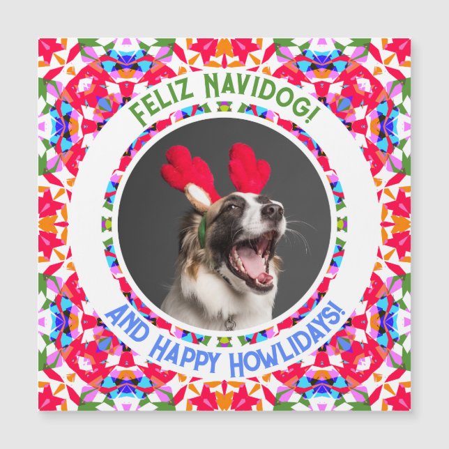 Navidades de fotografía personalizados Mamá de per (Anverso)