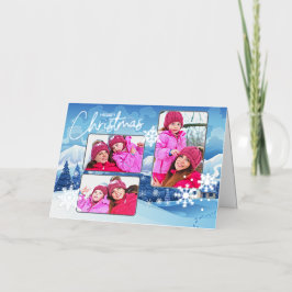 Navidades de fotos de paisajes nevados doblan Reli