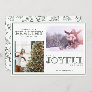 Navidades de fotos familiares de vacaciones saluda