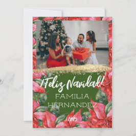 Navidades de fotos familiares Feliz Navidad Poinse