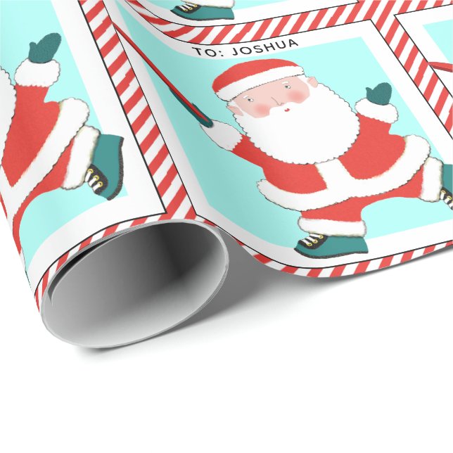 Navidades de Frisbee Ultimate papel para envolver  (Esquina del rollo)