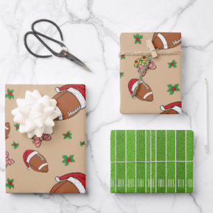 Navidades de fútbol empaquetan hojas de papel