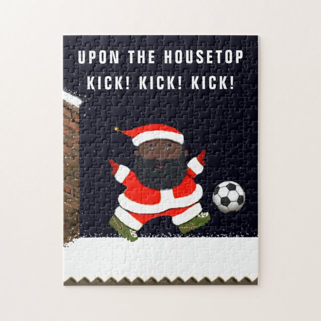 Navidades de fútbol rompecabezas (Vertical)