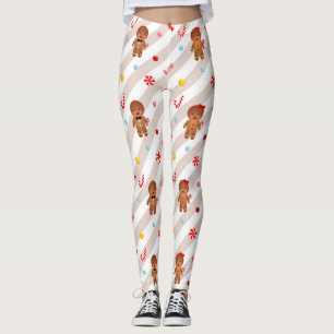 Navidades de galletas de pan de jengibre Leggings