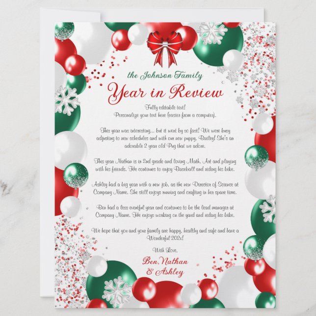 Navidades de globo de Relieve metalizado Carta Pla (Anverso)