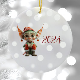 Navidades de Goblin Ornamento cerámico Elf