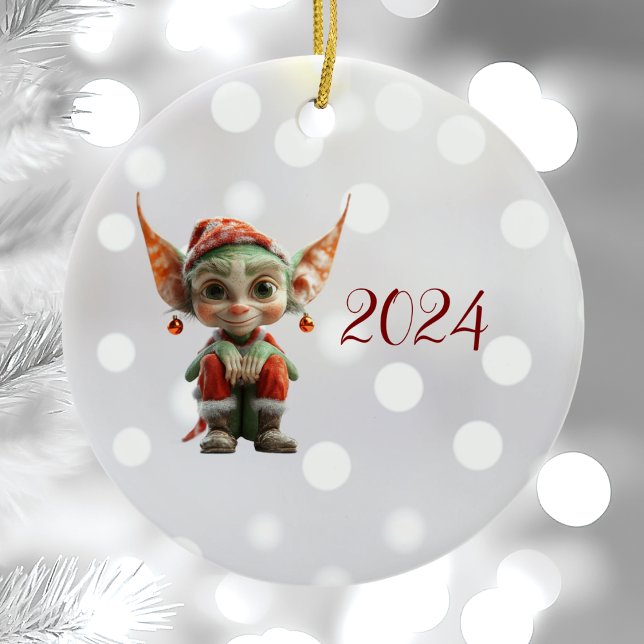 Navidades de Goblin Ornamento cerámico Elf (Subido por el creador)