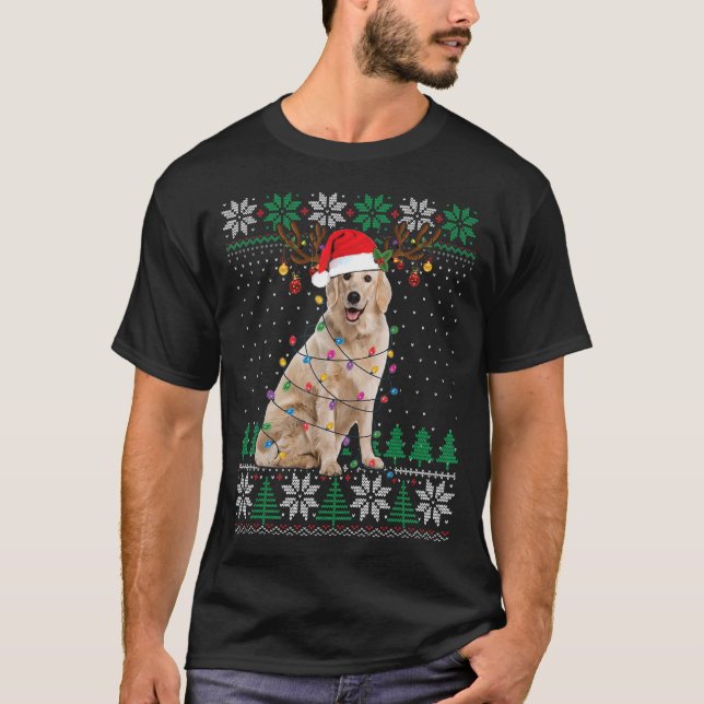 Navidades de Golden Retriever Sweater Dog Xmas (Anverso)