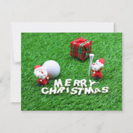 Navidades de golf con baile de golf de Santa y tee