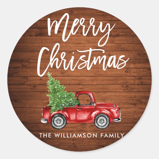 Navidades de guión de pincel de madera Sello para  (Anverso)