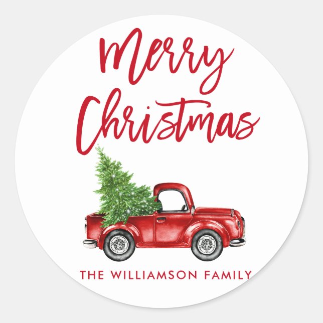 Navidades de guión de pincel Sello para sobres de  (Anverso)