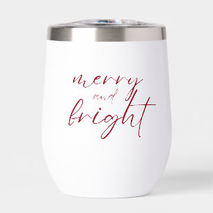 Navidades de guiones rojos de merry y Bright