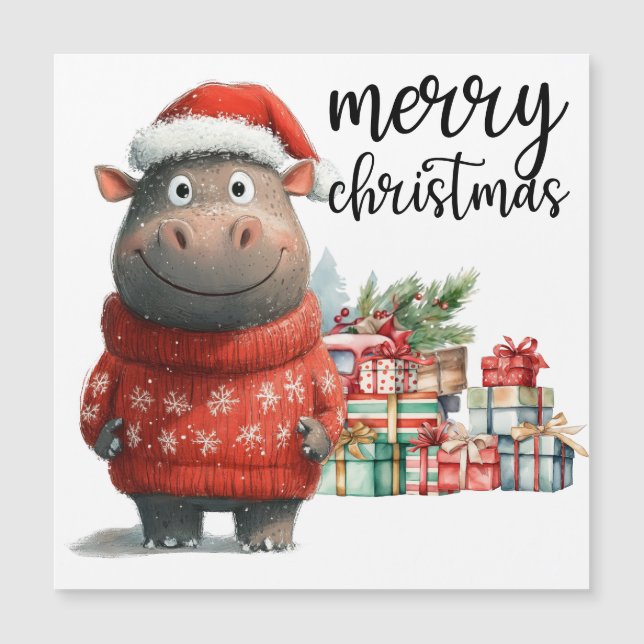 Navidades de Hippo para amantes de los animales (Anverso)