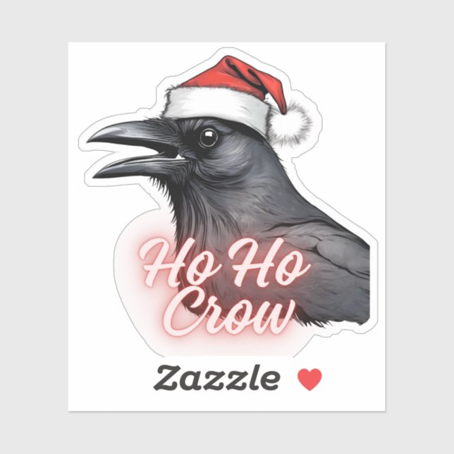 Navidades de Ho Crow Pegatinas de Crow (Hoja)