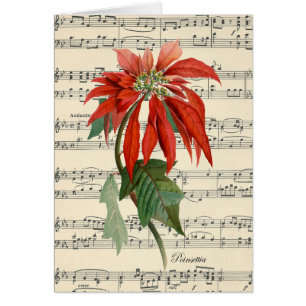 navidades de hojas de música vintage