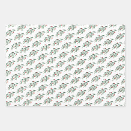 Navidades de hojas verdes y bayas