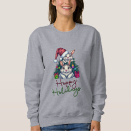 Navidades de Hoppy Holiday conejitos sudaderas