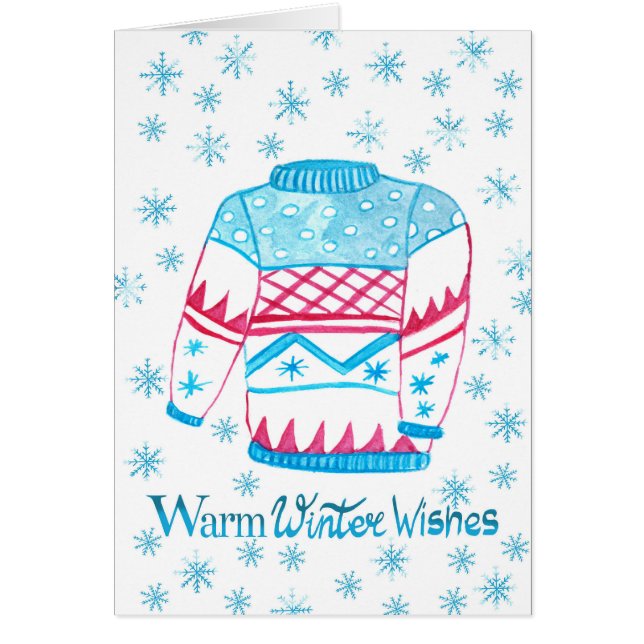 Navidades de invierno cálidos suéter (Frente)