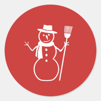 Navidades de invierno Pegatinas Snowman