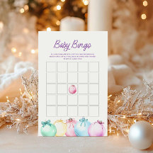 Navidades de invierno Tarjeta de juego de Bingo Be