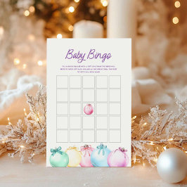 Navidades de invierno Tarjeta de juego de Bingo Be