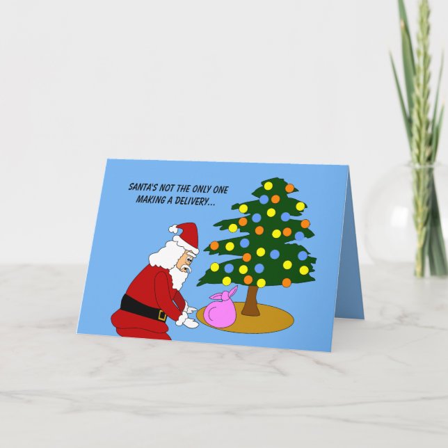 Navidades de Invitación de embarazos en vacaciones (Anverso)