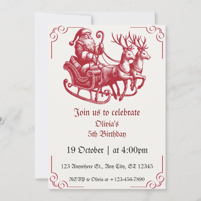 navidades de invitaciones 2024 (Anverso)