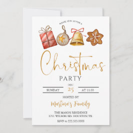 Navidades de invitaciones a fiestas de navidades B