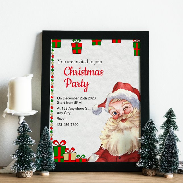 navidades de invitaciones rojas y blancas (Subido por el creador)