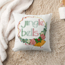 Navidades de Jingle Bells almohada decorativa