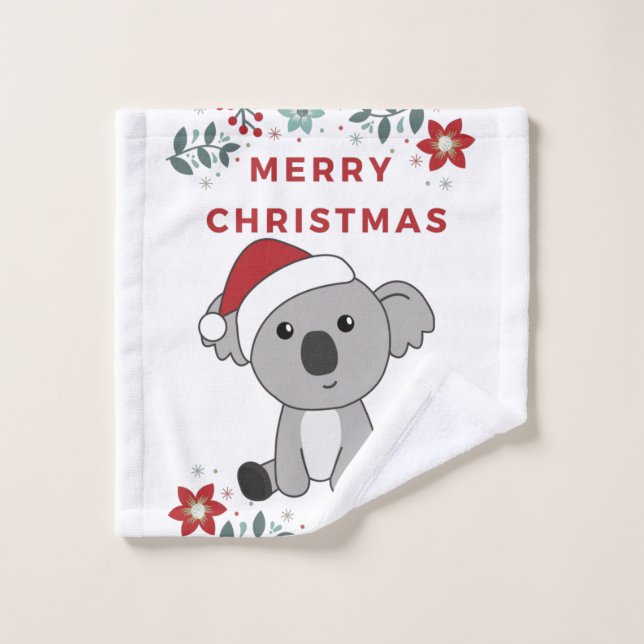 Navidades de Koala Nieve Animales De Invierno Koal (Toallita)