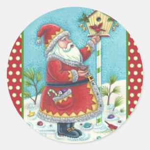 Navidades de KRIS KRINGLE y CARDINALES PEGATINAS d