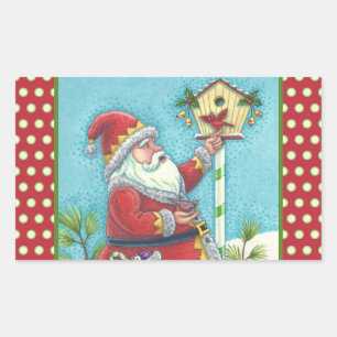 Navidades de KRIS KRINGLE y CARDINALES PEGATINAS d