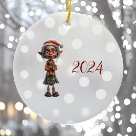 Navidades de la abuela confundidos ornamento cerám