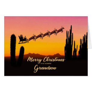 Navidades de la abuela sobre el desierto
