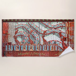 Navidades de la Bahía de Hudson en toalla de playa