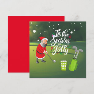 Navidades de la bola de golf Golfer Santa Claus