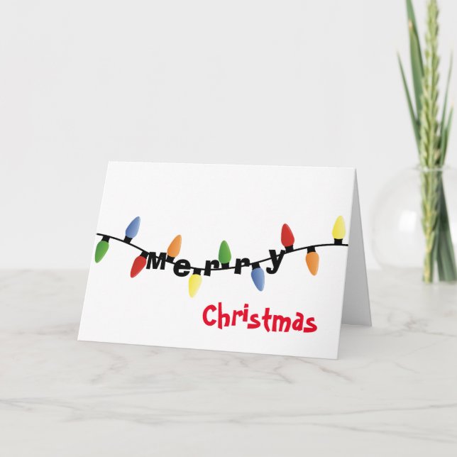 Navidades de la cadena de luces Feliz Navidad (Anverso)
