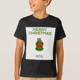 Navidades de la camiseta Black Basic T de niño