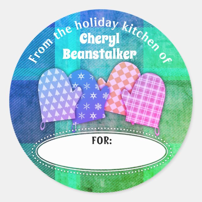 Navidades de la cocina del pegatina