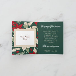 Navidades de la elegancia botánica tarjeta de feli