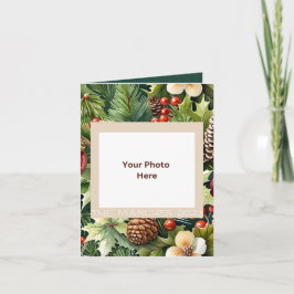 Navidades de la elegancia botánica tarjeta de feli