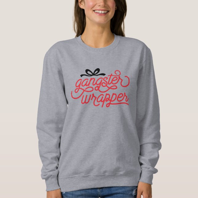 Navidades de la envoltura de gangster sudadera (Anverso)