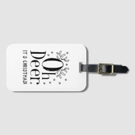 Navidades de la etiqueta de equipaje de ilustracio