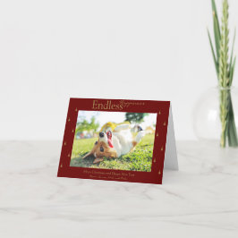 Navidades de la felicidad eterna tarjeta plegada d